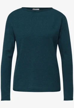 Pullover mit gerolltem Saum