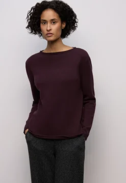 Pullover mit gerolltem Saum