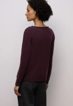 Pullover mit gerolltem Saum