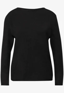 Pullover mit gerolltem Saum