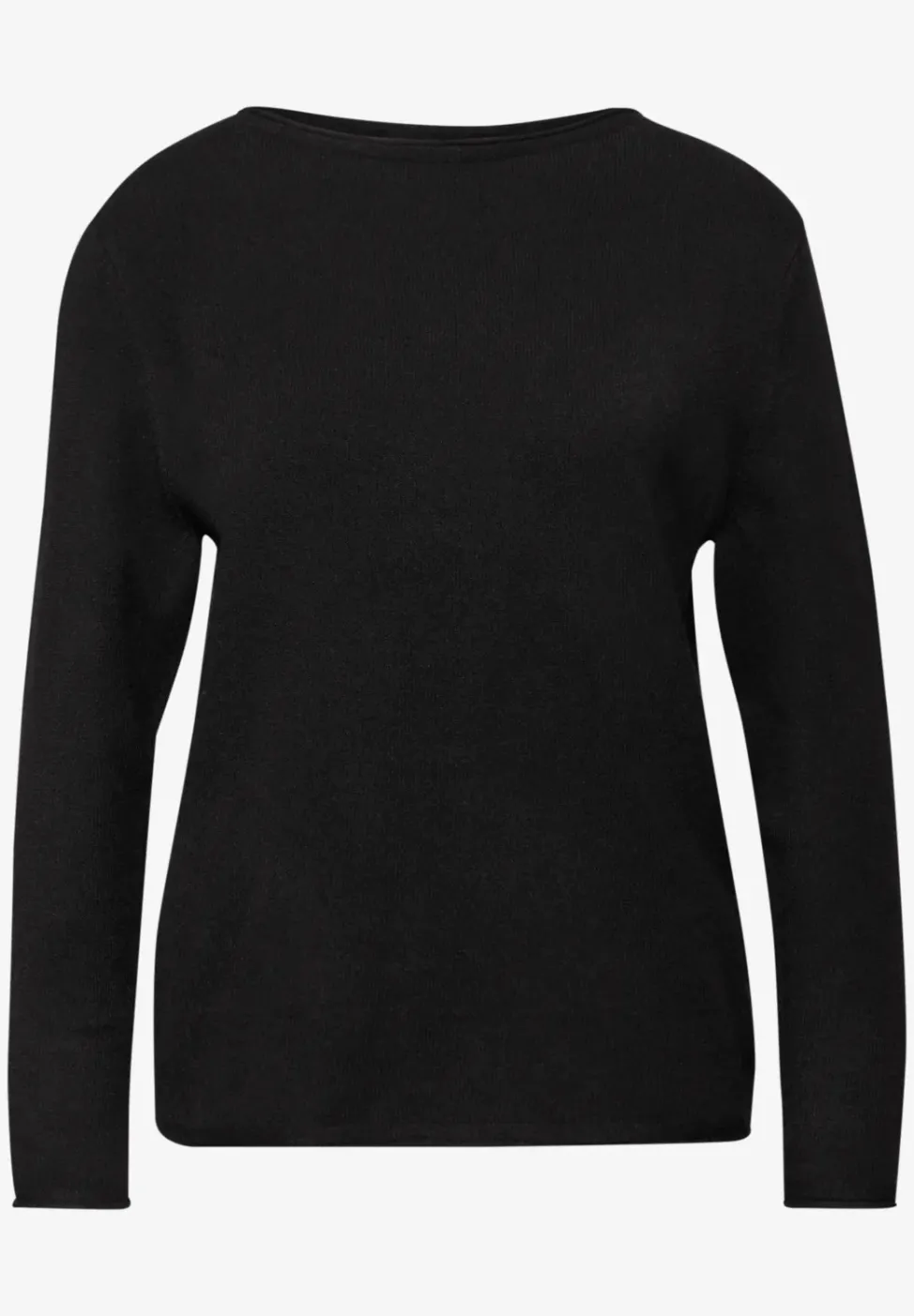 Pullover mit gerolltem Saum