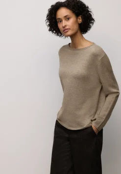Pullover mit gerolltem Saum