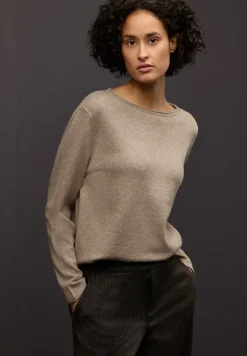Pullover mit gerolltem Saum