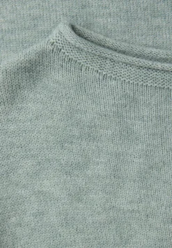 Pullover mit gerolltem Saum