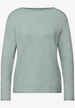 Pullover mit gerolltem Saum