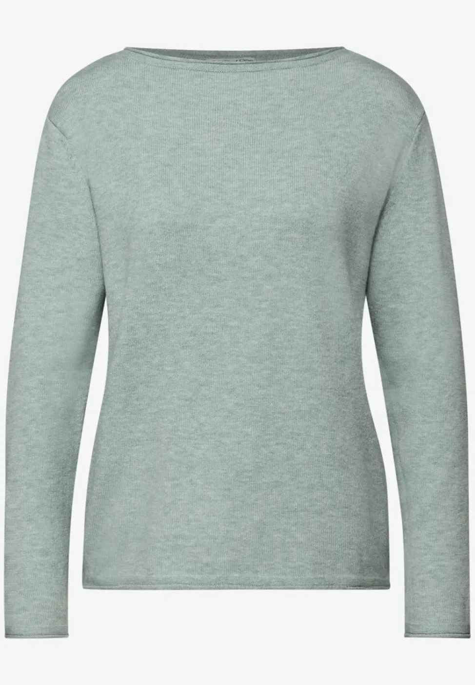 Pullover mit gerolltem Saum