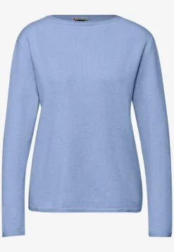 Pullover mit gerolltem Saum