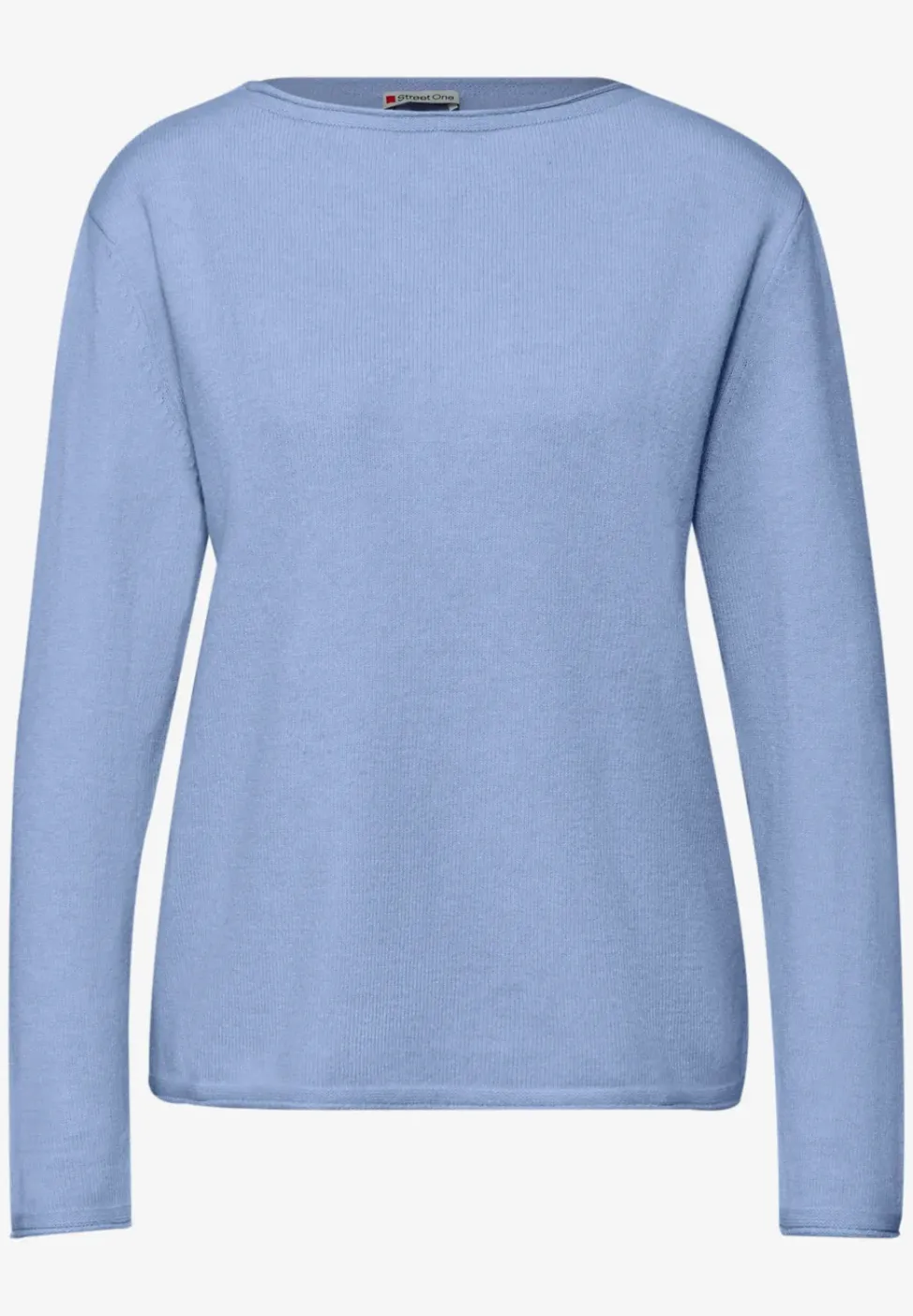 Pullover mit gerolltem Saum