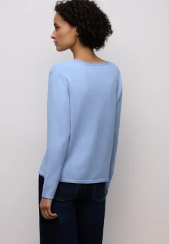 Pullover mit gerolltem Saum