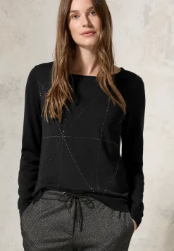 Pullover mit Glitzer-Details