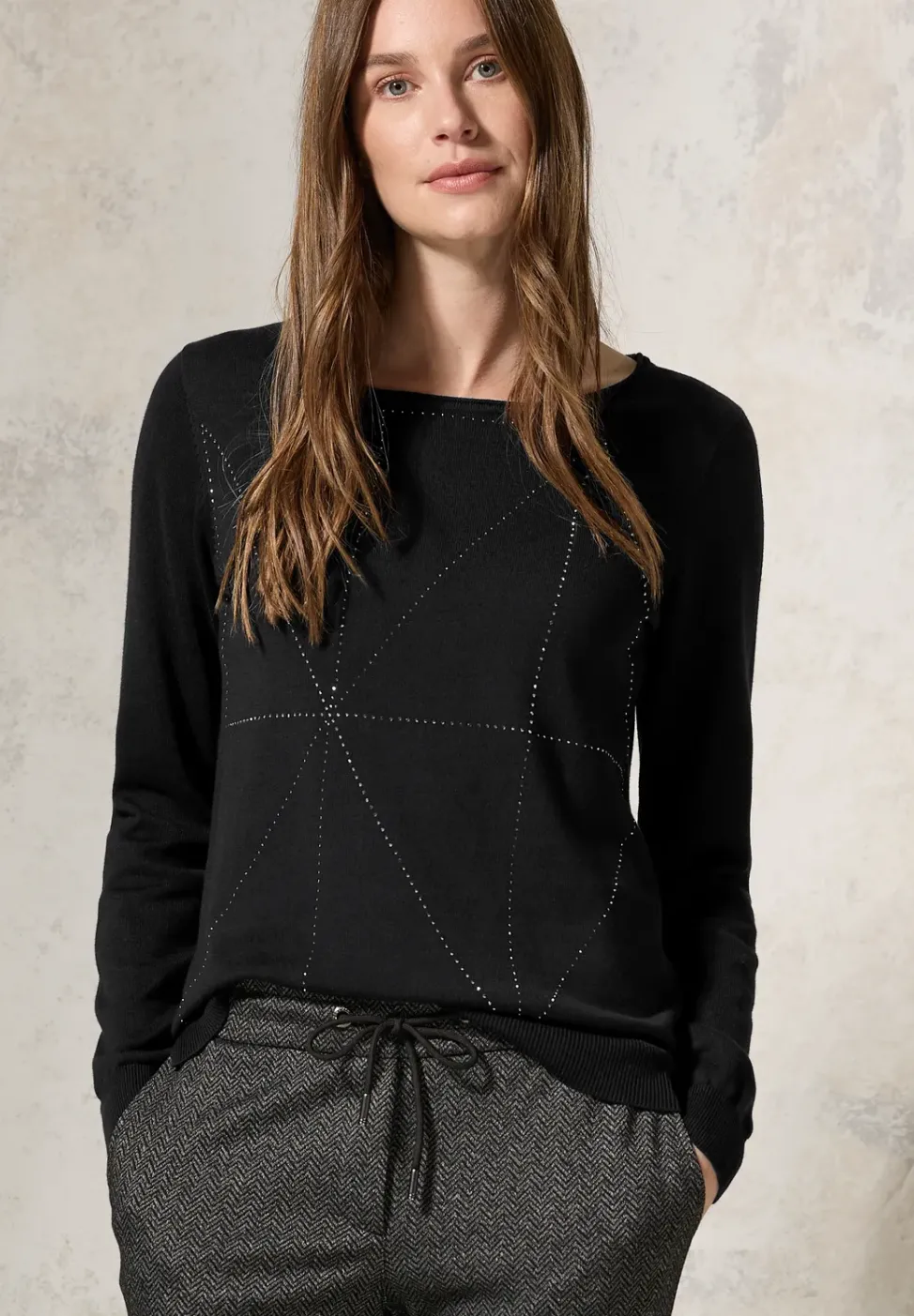 Pullover mit Glitzer-Details