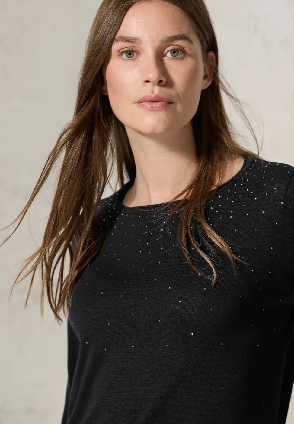 Pullover mit Glitzer-Details