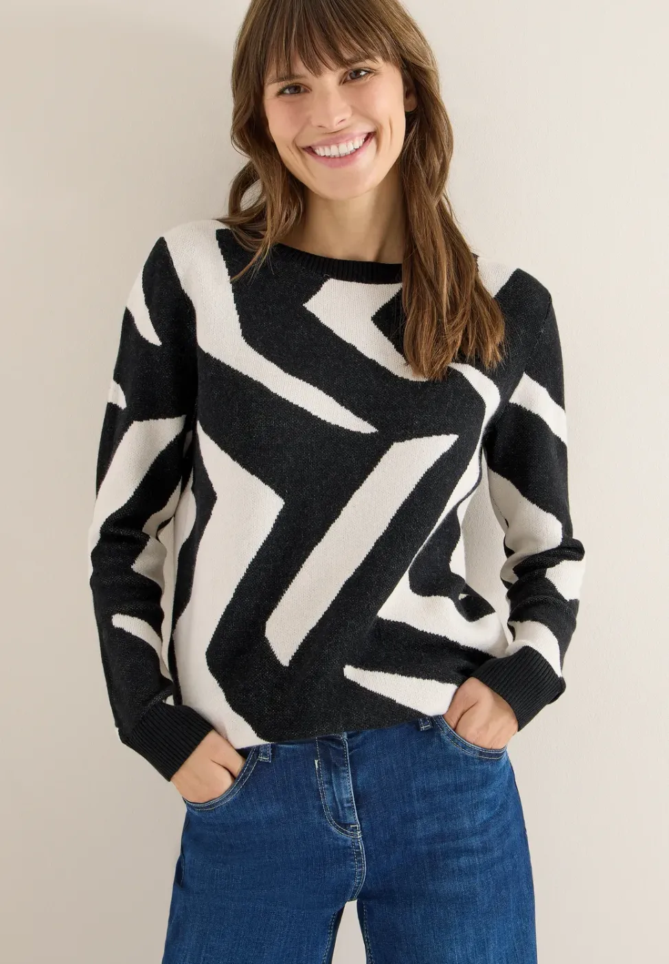 Pullover mit Grafikmuster