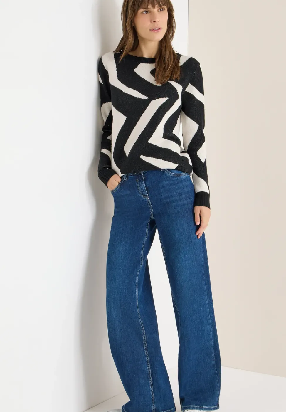 Pullover mit Grafikmuster