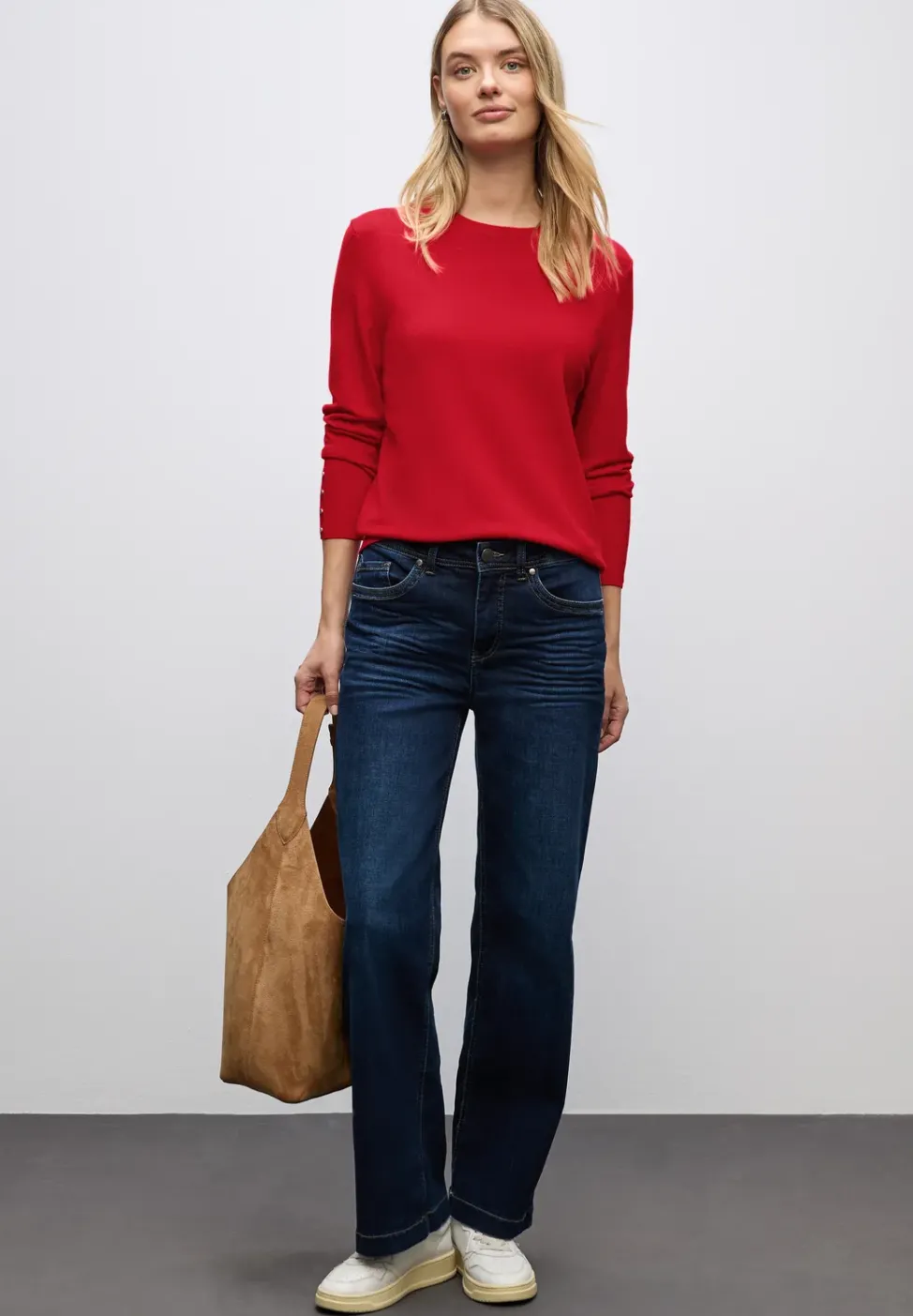 Pullover mit Knopfdetail