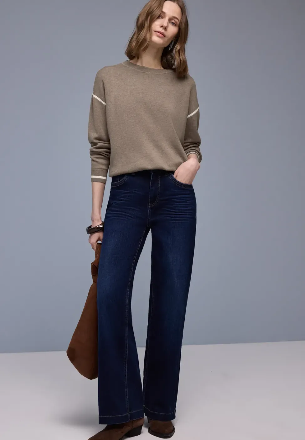 Pullover mit Kontrastdetails