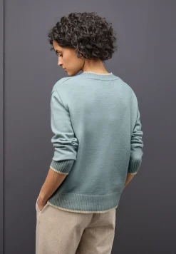 Pullover mit Kontrastdetails