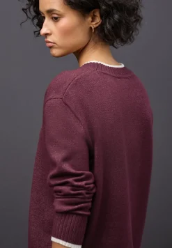 Pullover mit Kontrastdetails