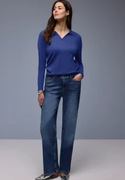 Pullover mit Polokragen