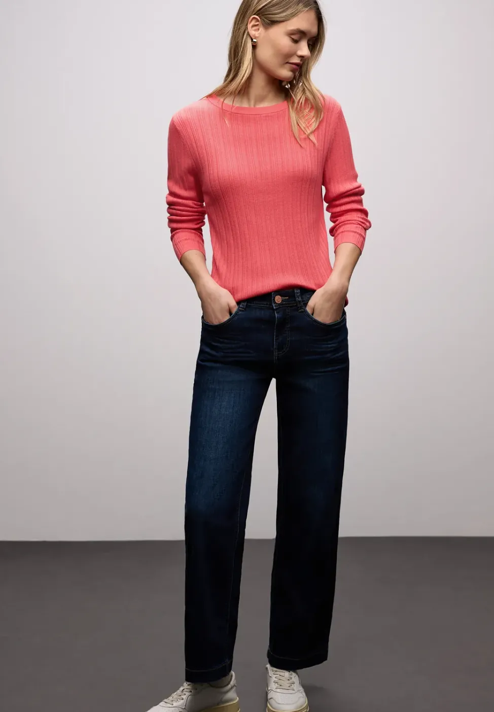 Pullover mit Rippstruktur