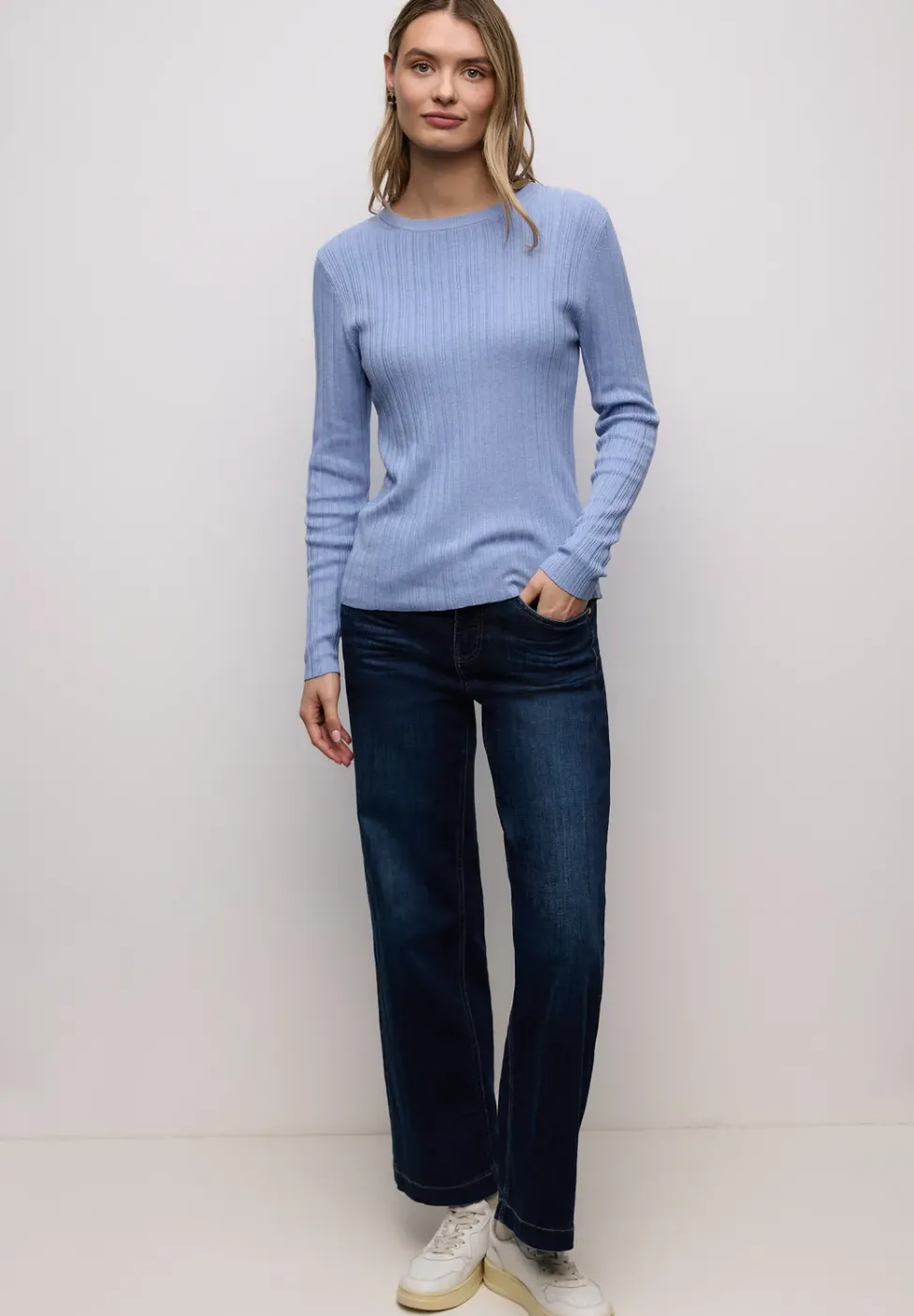 Pullover mit Rippstruktur