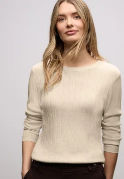 Pullover mit Rippstruktur