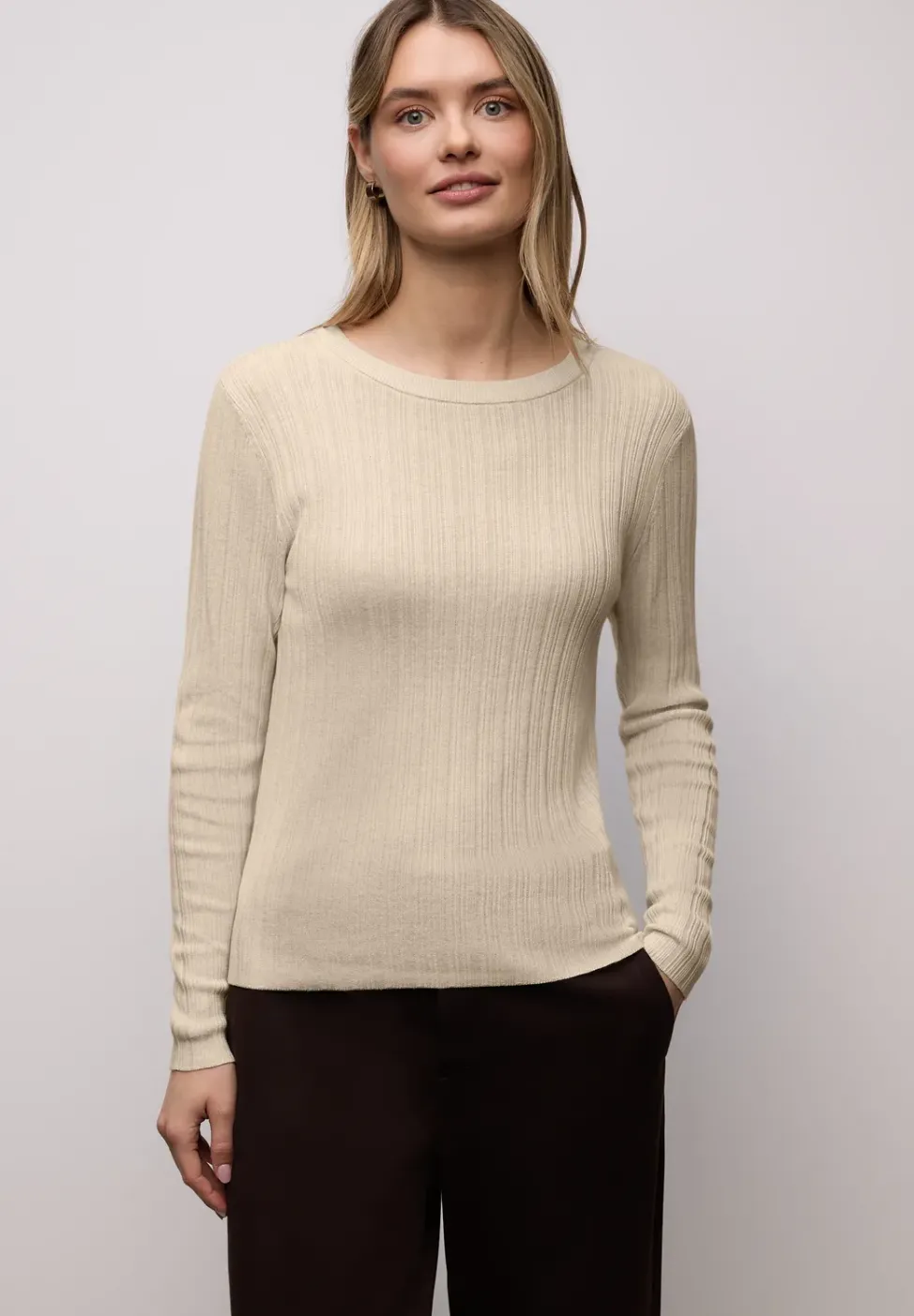 Pullover mit Rippstruktur