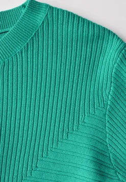 Pullover mit Rippstrukturmix