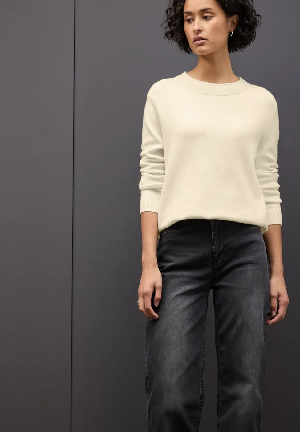 Pullover mit Rollkante