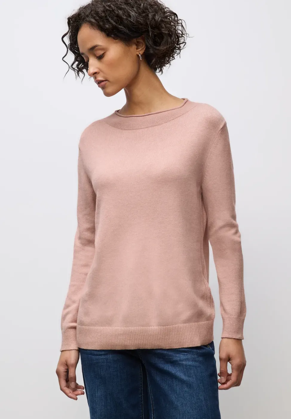 Pullover mit Rollkante