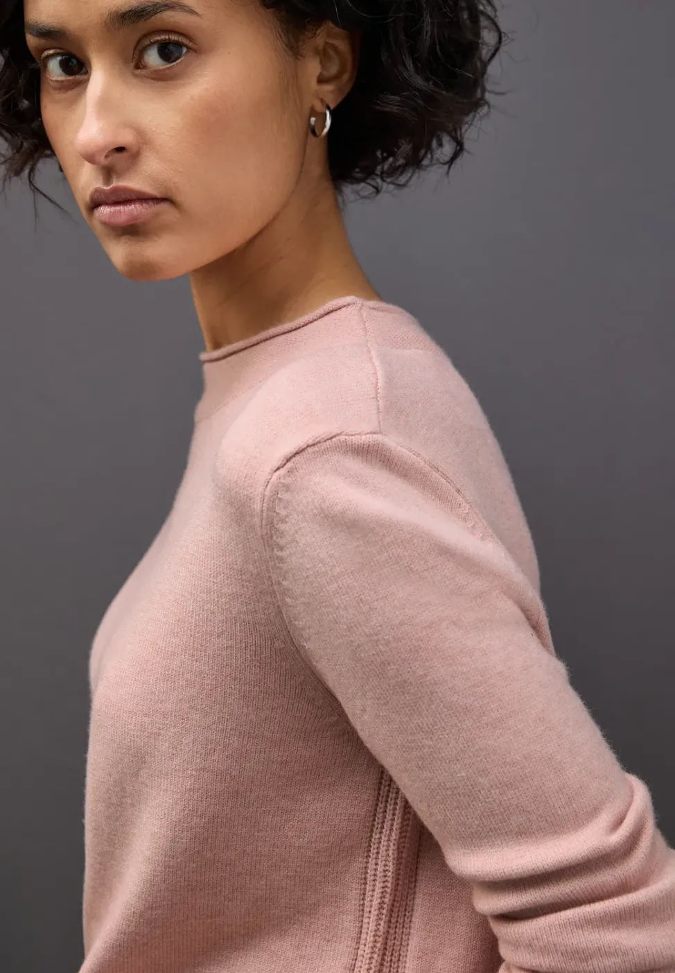 Pullover mit Rollkante