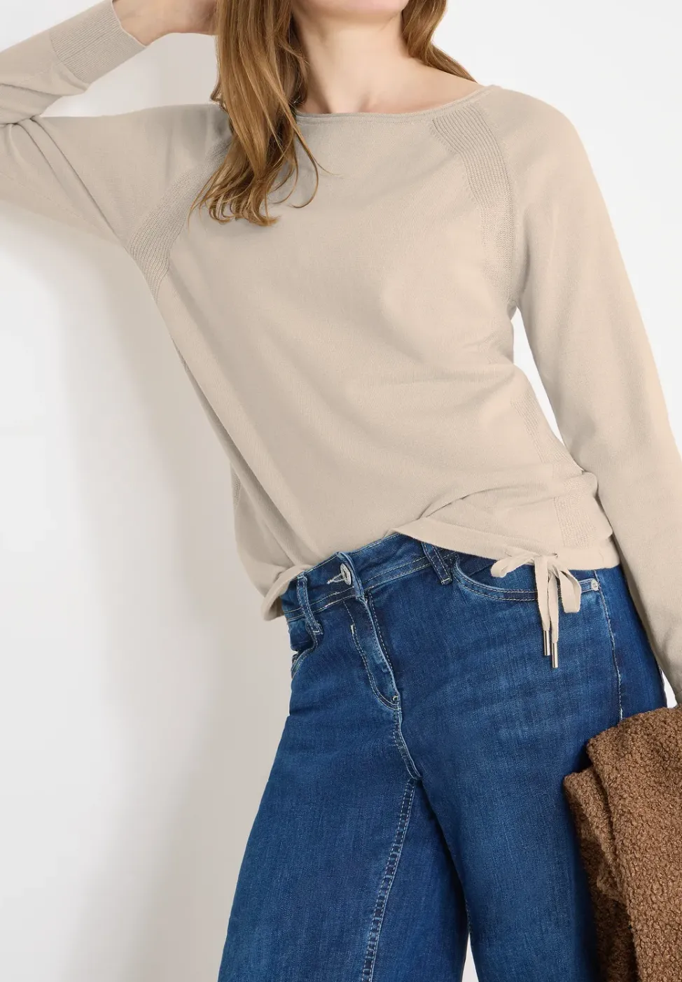 Pullover mit Strukturdetail