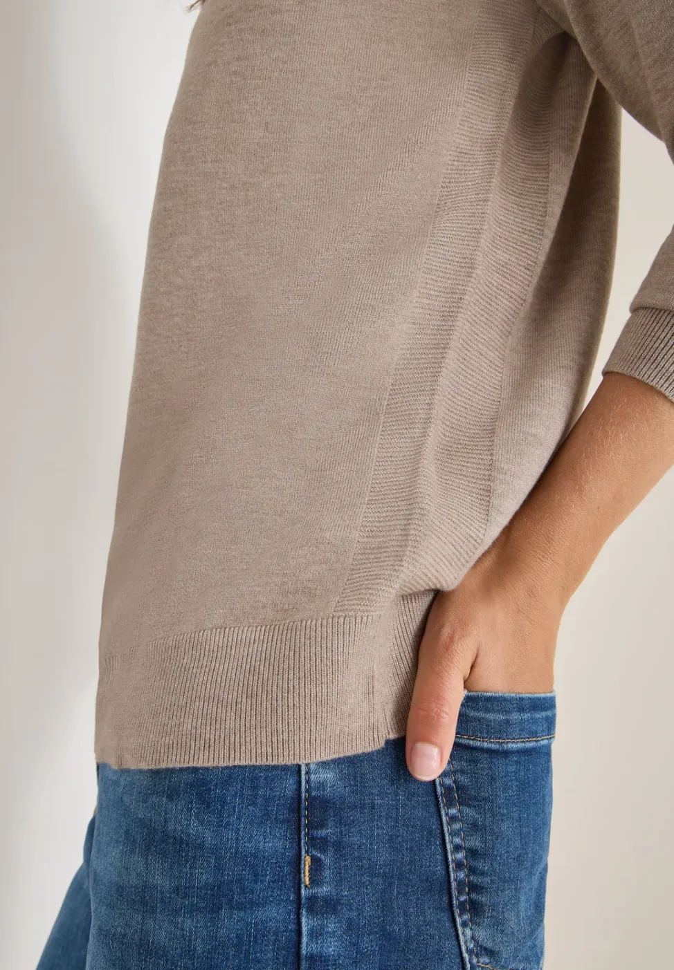 Pullover mit Strukturdetail