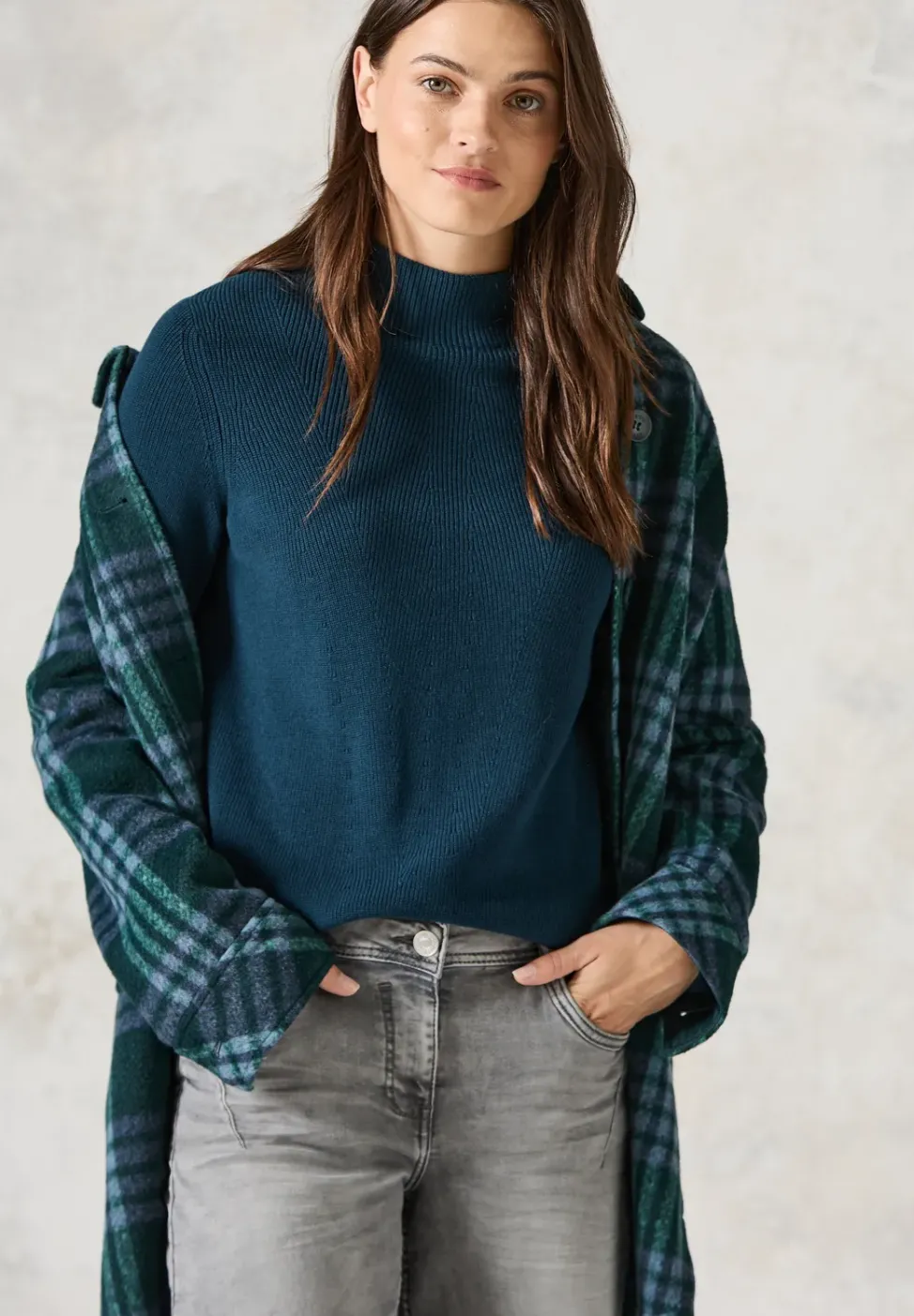 Pullover mit Strukturmix