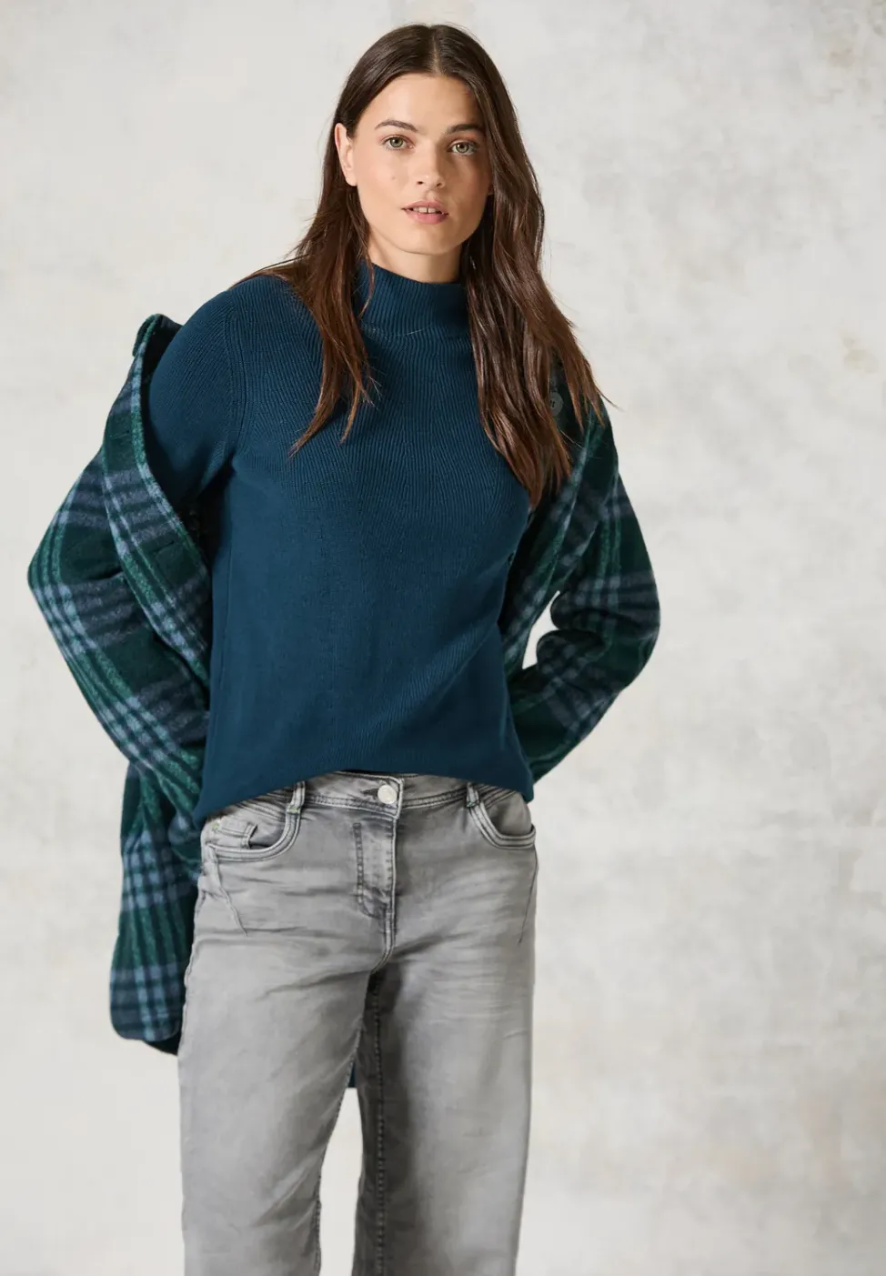Pullover mit Strukturmix