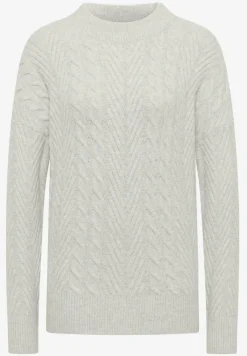 Pullover mit Zopfmuster