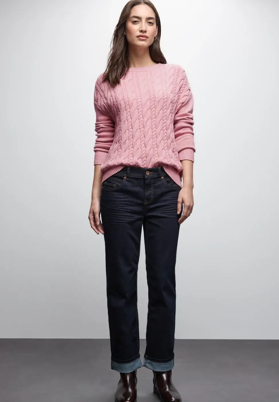 Pullover mit Zopfmuster
