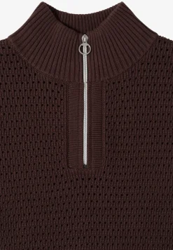 Pullunder im Crochet-Look mit Zipper