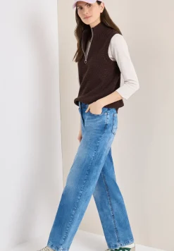 Pullunder im Crochet-Look mit Zipper