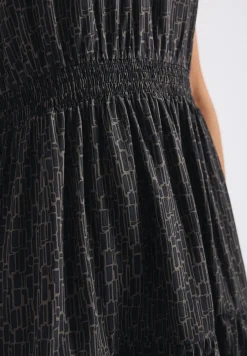 Puzzle Print Tunika-Kleid