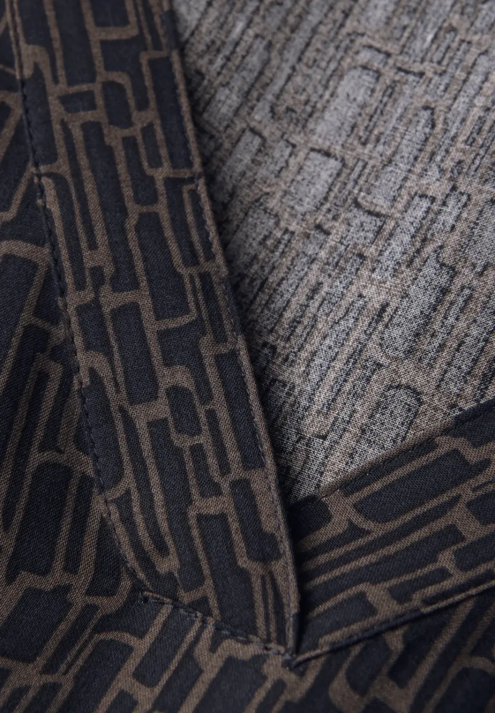 Puzzle Print Tunika-Kleid