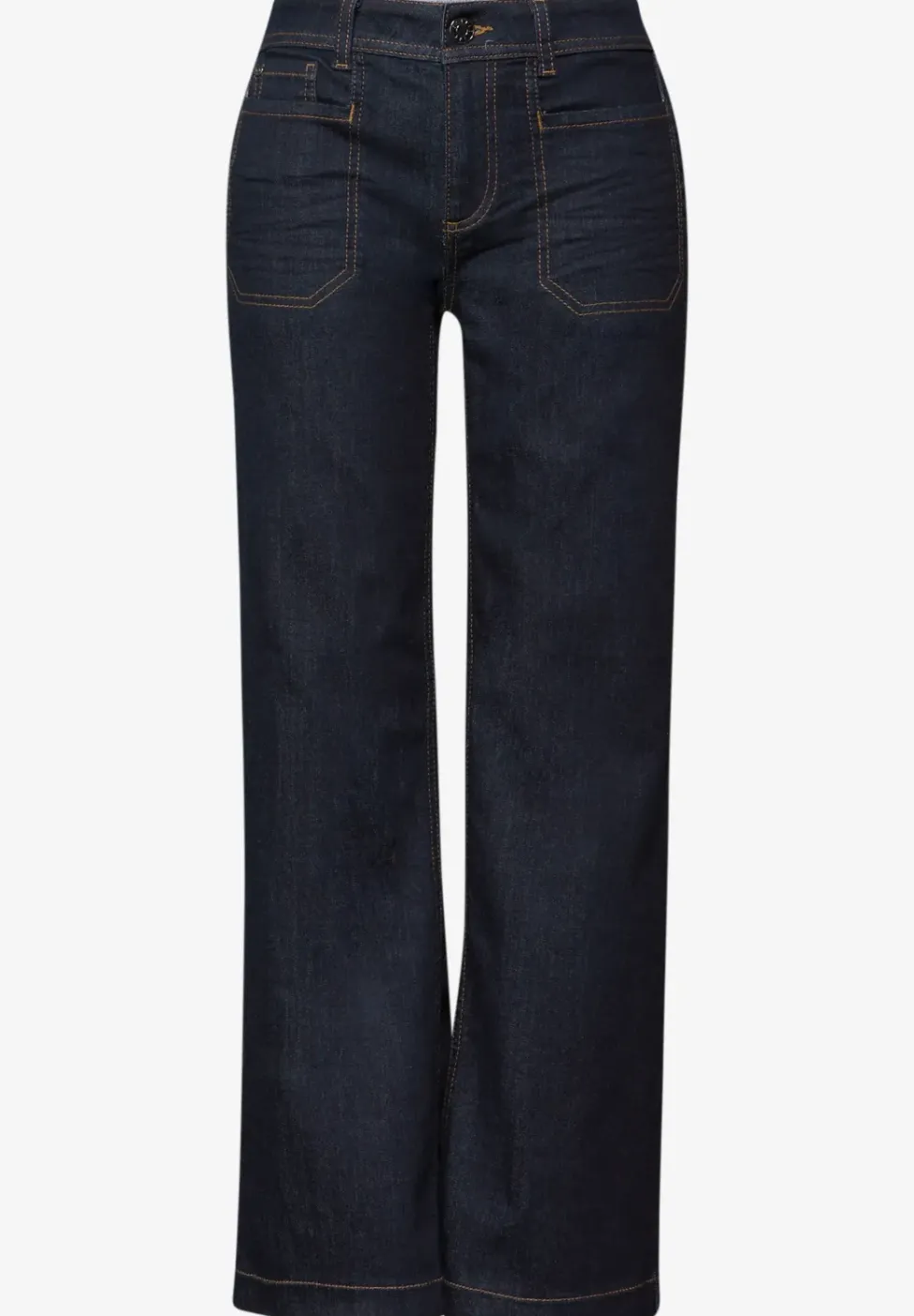 Rinsed Wide Leg Jeans