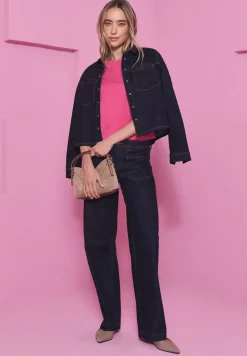Rinsed Wide Leg Jeans