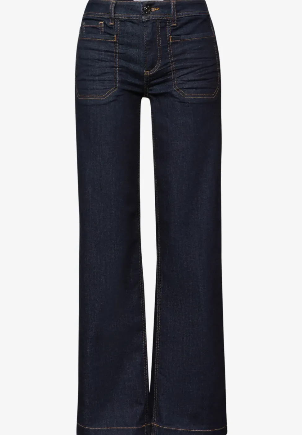 Rinsed Wide Leg Jeans
