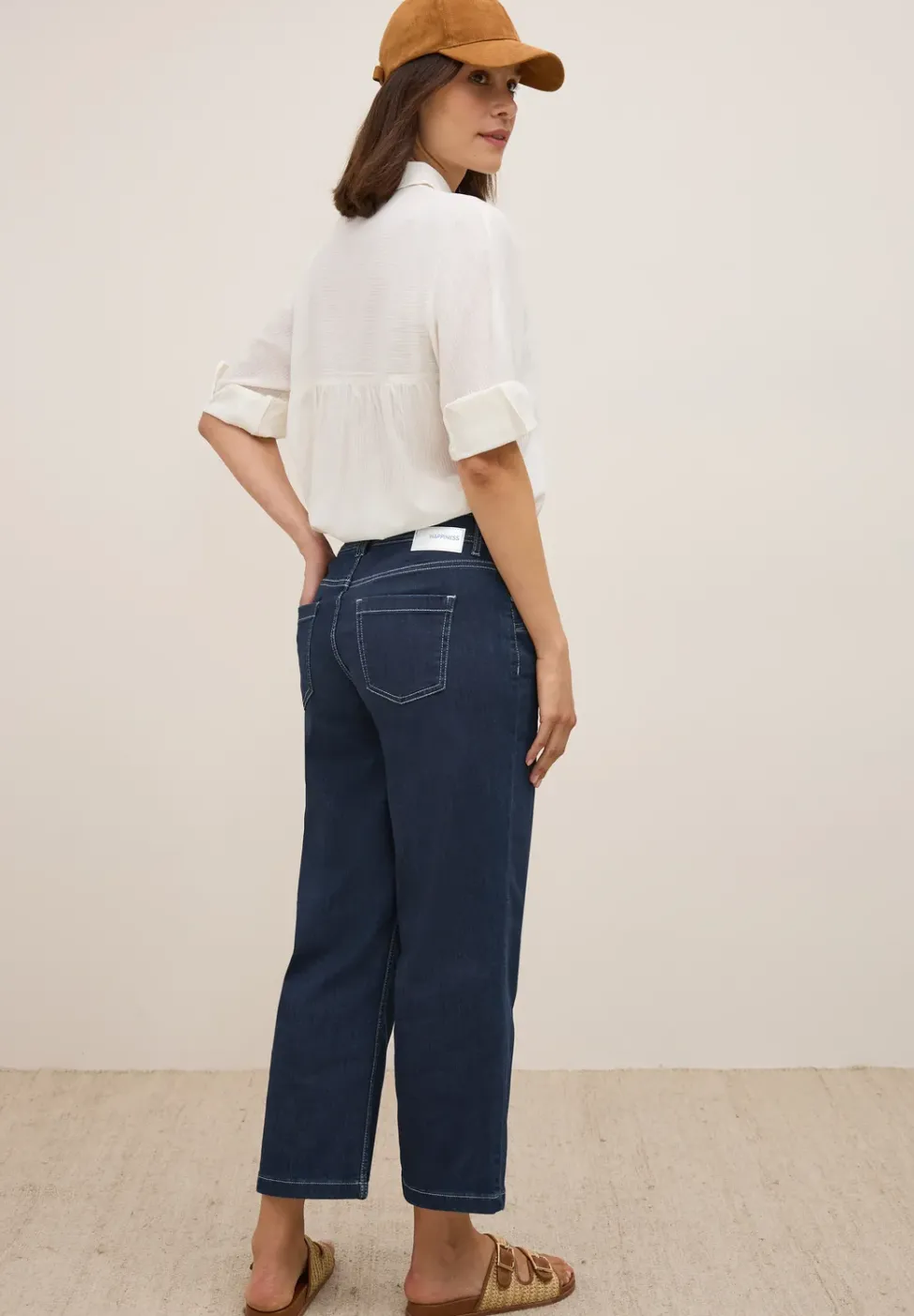 Rinsed Wide Leg Jeans