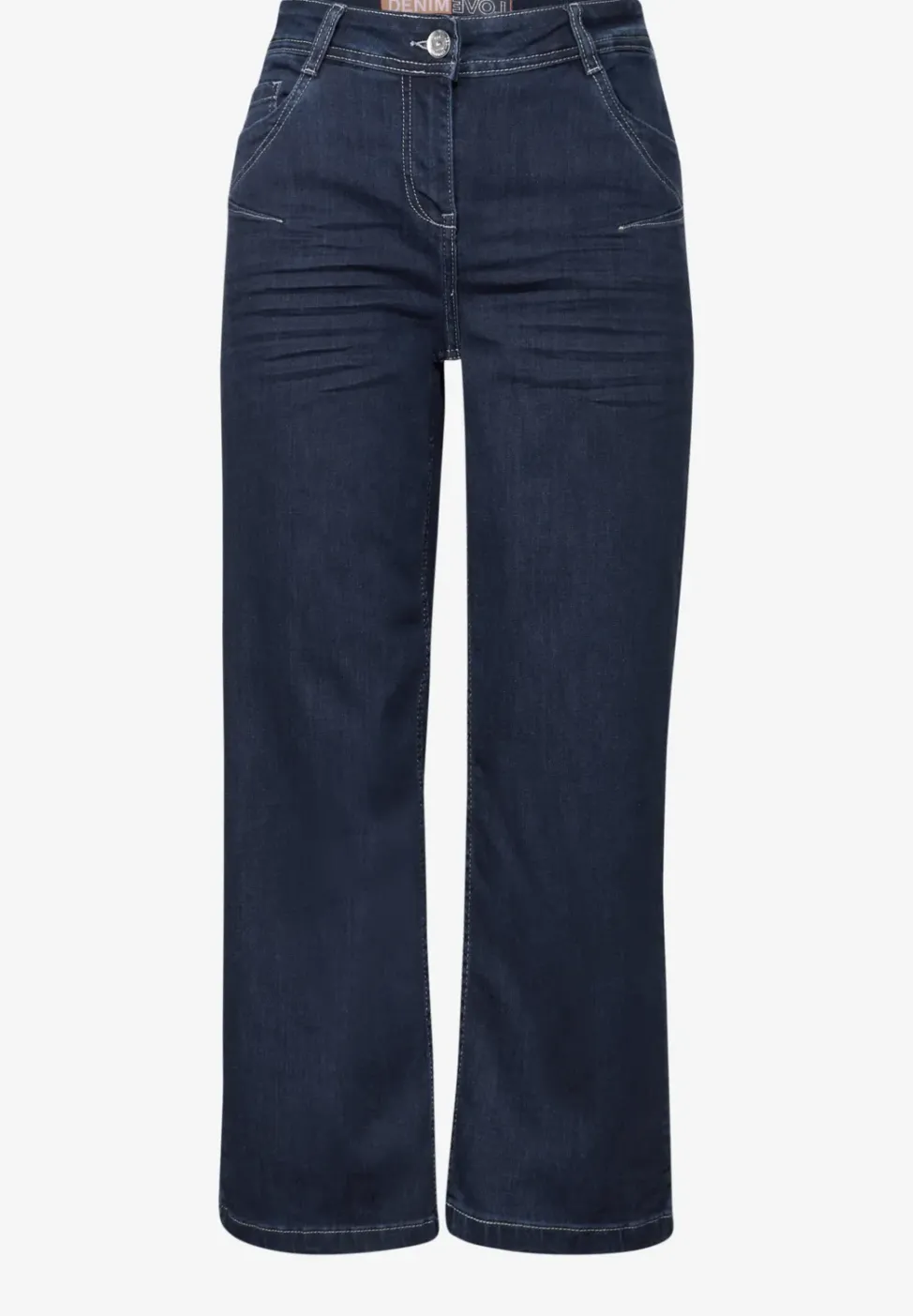 Rinsed Wide Leg Jeans