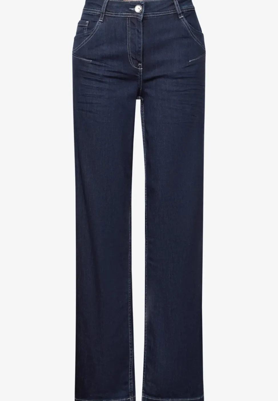 Rinsed Wide Leg Jeans