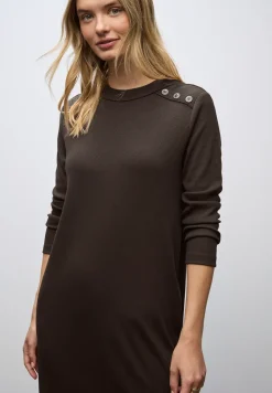 Rippstruktur Kleid