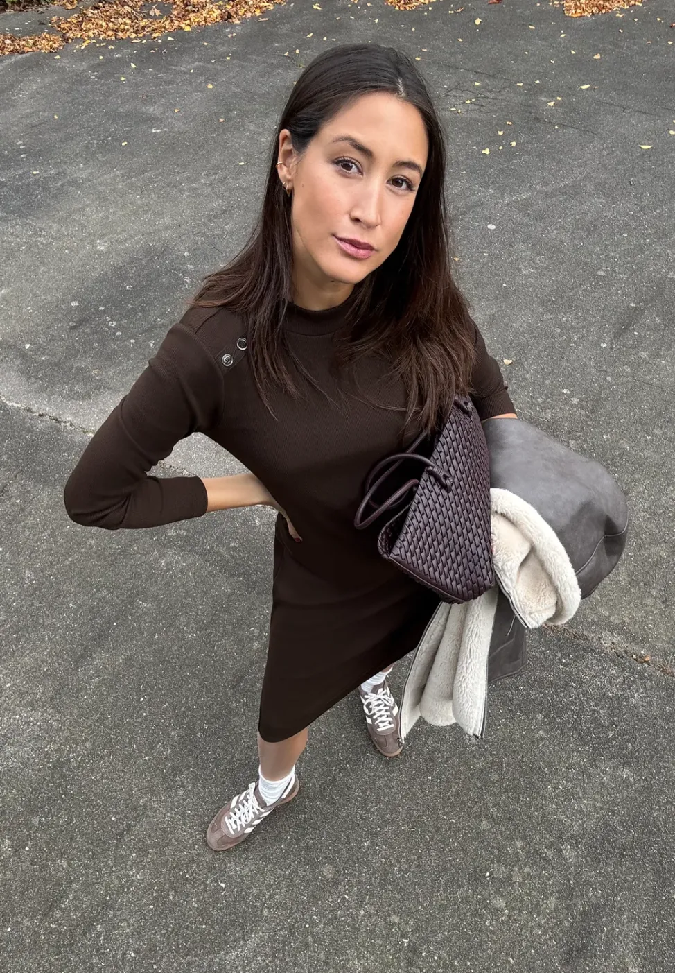 Rippstruktur Kleid