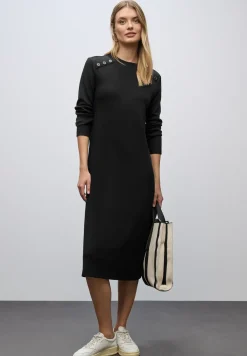 Rippstruktur Kleid